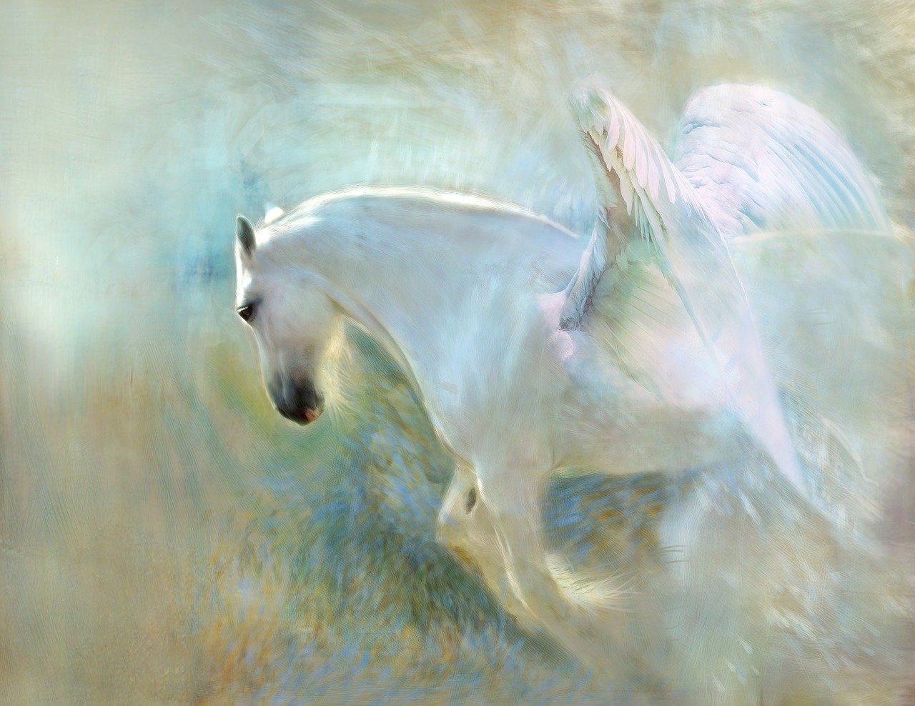 angelic, wings, heavenly