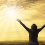 woman, sky, nature, sunlight, arms, open arms, sunbeams, sunrays, clouds, worship, freedom, happiness, relieved, prayer, praise, success, joy-2667455.jpg